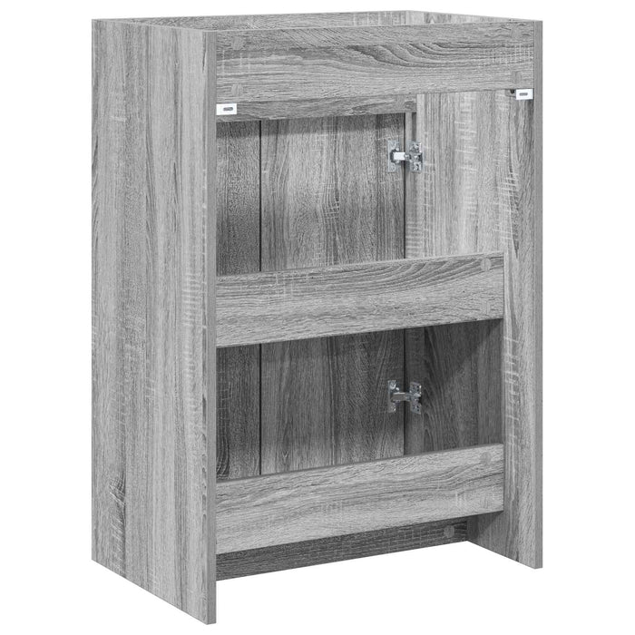 Dulap sub chiuvetă pentru baie Sonoma gri 56 x 37,5 x 81 cm - WALTI WALTI
