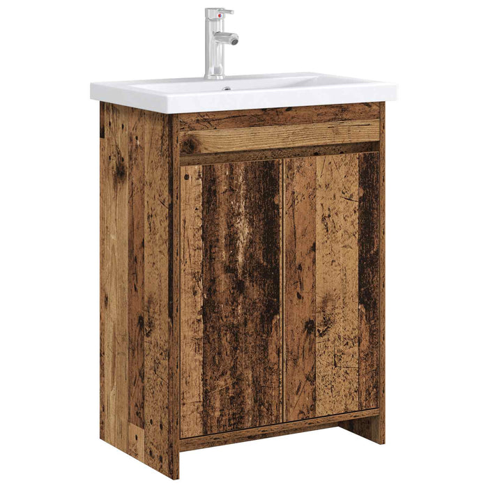 Dulap sub chiuvetă pentru baie Lemn vechi 56 x 37,5 x 81 cm - WALTI WALTI