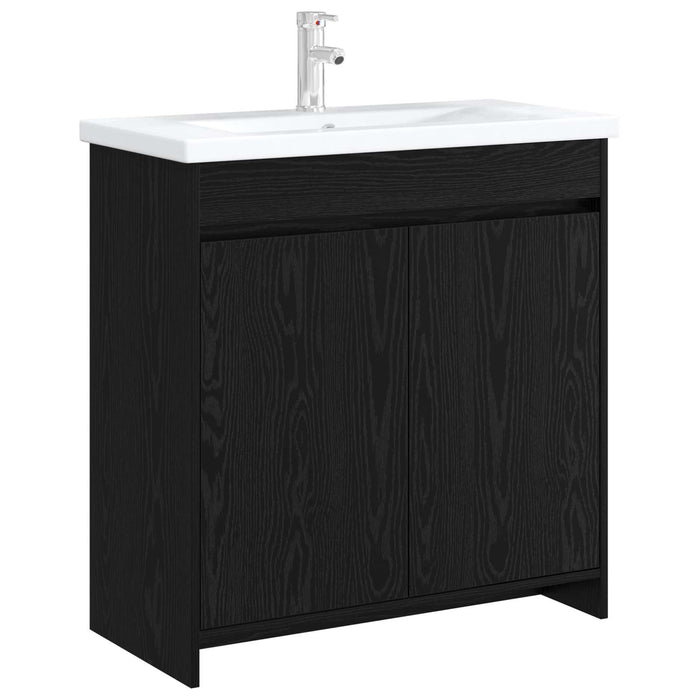 Dulap sub chiuvetă pentru baie Stejar Negru 78,5 x 37,5 x 81 cm - WALTI WALTI