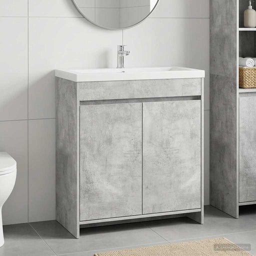 Dulap sub chiuvetă pentru baie Gri Beton 78,5 x 37,5 x 81 cm - WALTI WALTI