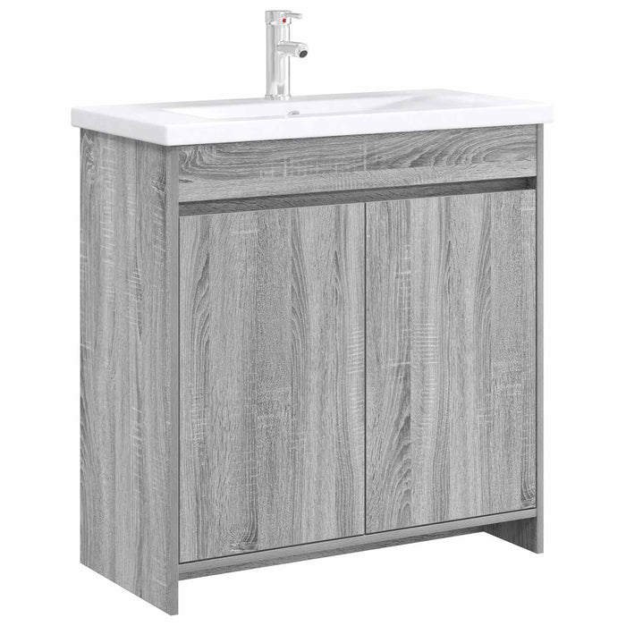 Dulap sub chiuvetă pentru baie Sonoma gri 78,5 x 37,5 x 81 cm - WALTI WALTI