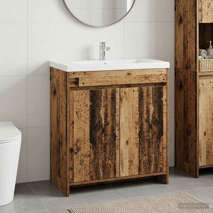 Dulap sub chiuvetă pentru baie Lemn vechi 78,5 x 37,5 x 81 cm - WALTI WALTI
