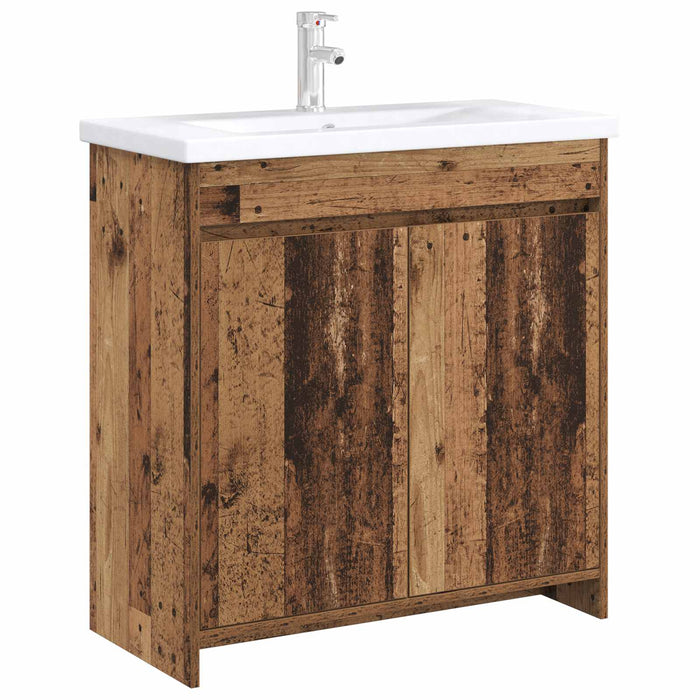 Dulap sub chiuvetă pentru baie Lemn vechi 78,5 x 37,5 x 81 cm - WALTI WALTI