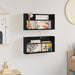 Raft pentru reviste cu raft 2 pcs Stejar Negru 60 x 12 x 30 cm - WALTI WALTI