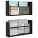 Raft pentru reviste cu raft 2 pcs Stejar Negru 60 x 12 x 30 cm - WALTI WALTI