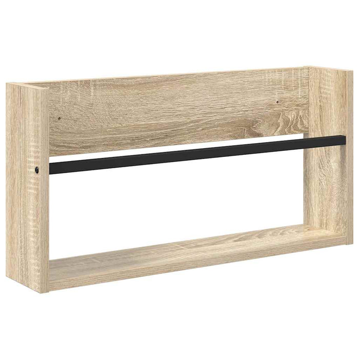 Raft pentru reviste Stejar Sonoma 60 x 12 x 30 cm Lemn compozit - WALTI WALTI