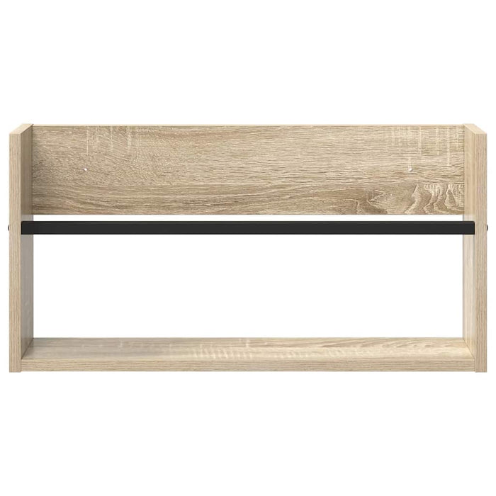Raft pentru reviste Stejar Sonoma 60 x 12 x 30 cm Lemn compozit - WALTI WALTI