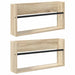 Raft pentru reviste cu raft 2 pcs Stejar Sonoma 60 x 12 x 30 cm - WALTI WALTI
