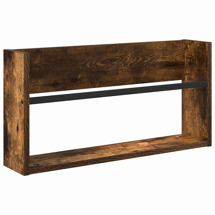 Raft pentru reviste cu raft Stejar fumuriu 60 x 12 x 30 cm - WALTI WALTI