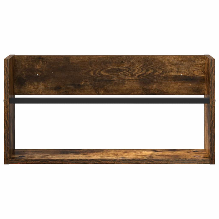 Raft pentru reviste cu raft Stejar fumuriu 60 x 12 x 30 cm - WALTI WALTI