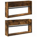 Raft pentru reviste 2 pcs Stejar fumuriu 60 x 12 x 30 cm - WALTI WALTI