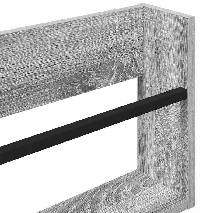 Raft pentru reviste Gri Sonoma 60 x 12 x 30 cm Lemn compozit - WALTI WALTI