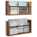 Raft pentru reviste cu raft 2 pcs Lemn vechi 60 x 12 x 30 cm - WALTI WALTI