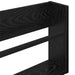 Raft pentru reviste Stejar Negru 80 x 12 x 30 cm Lemn compozit - WALTI WALTI