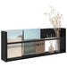 Raft pentru reviste Stejar Negru 80 x 12 x 30 cm Lemn compozit - WALTI WALTI