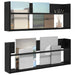 Raft pentru reviste cu raft 2 pcs Stejar Negru 80 x 12 x 30 cm - WALTI WALTI