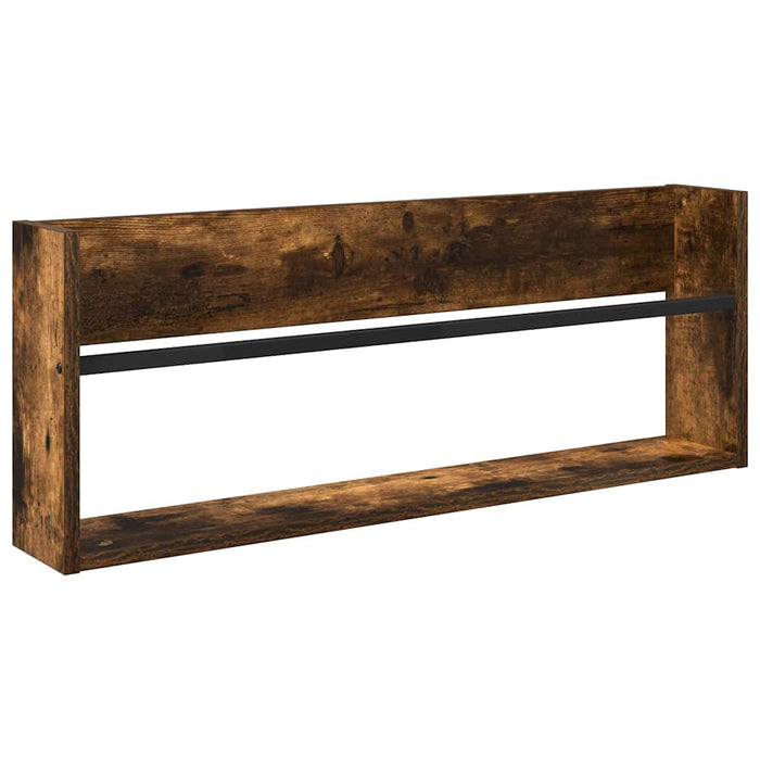 Raft pentru reviste cu raft Stejar fumuriu 80 x 12 x 30 cm - WALTI WALTI