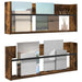 Raft pentru reviste 2 pcs Stejar fumuriu 80 x 12 x 30 cm - WALTI WALTI