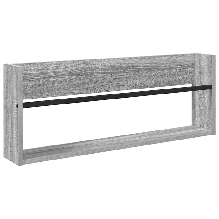 Raft pentru reviste Gri Sonoma 80 x 12 x 30 cm Lemn compozit - WALTI WALTI