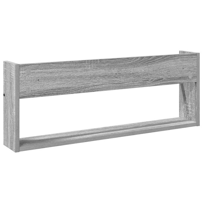 Raft pentru reviste Gri Sonoma 80 x 12 x 30 cm Lemn compozit - WALTI WALTI