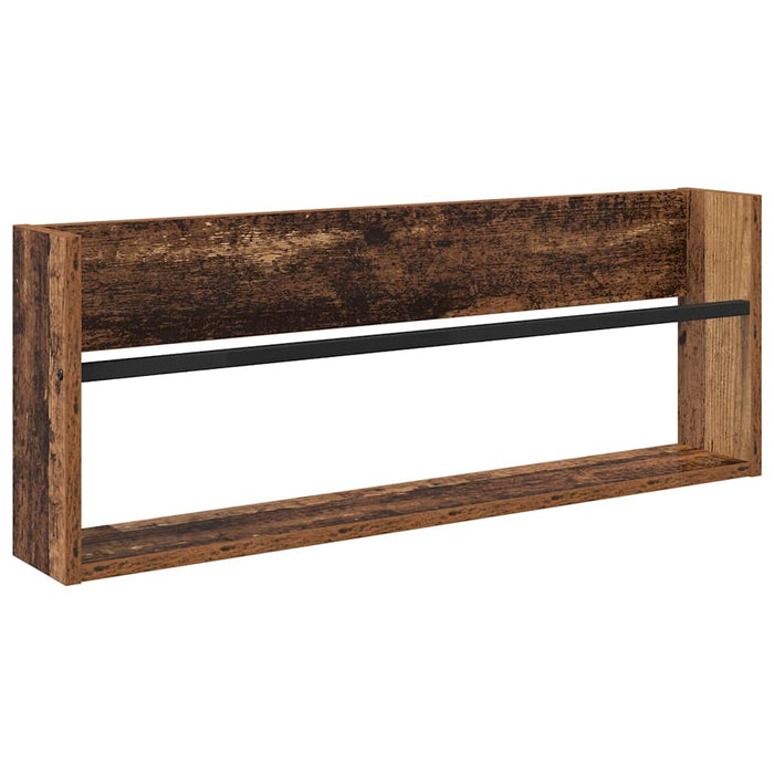 Raft pentru reviste Lemn vechi 80 x 12 x 30 cm Lemn compozit - WALTI WALTI