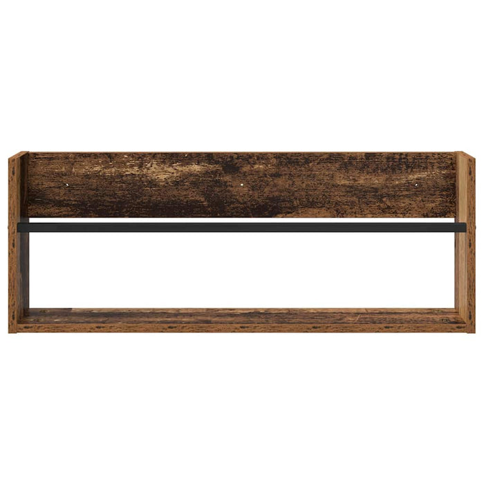 Raft pentru reviste Lemn vechi 80 x 12 x 30 cm Lemn compozit - WALTI WALTI