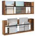 Raft pentru reviste cu raft 2 pcs Lemn vechi 80 x 12 x 30 cm - WALTI WALTI