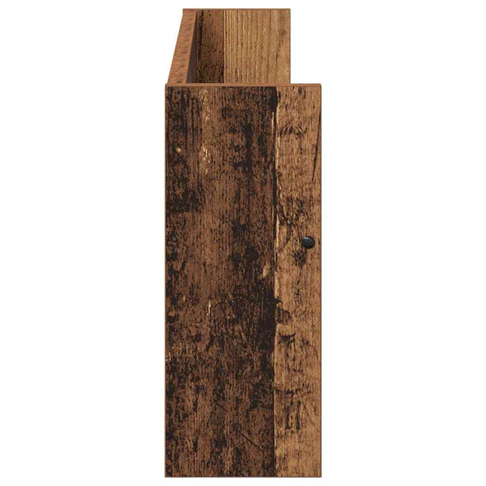 Raft pentru reviste cu raft 2 pcs Lemn vechi 80 x 12 x 30 cm - WALTI WALTI