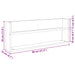 Raft pentru reviste cu raft Stejar Artizanal 80 x 12 x 30 cm - WALTI WALTI