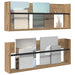 Raft pentru reviste 2 pcs Stejar Artizanal 80 x 12 x 30 cm - WALTI WALTI
