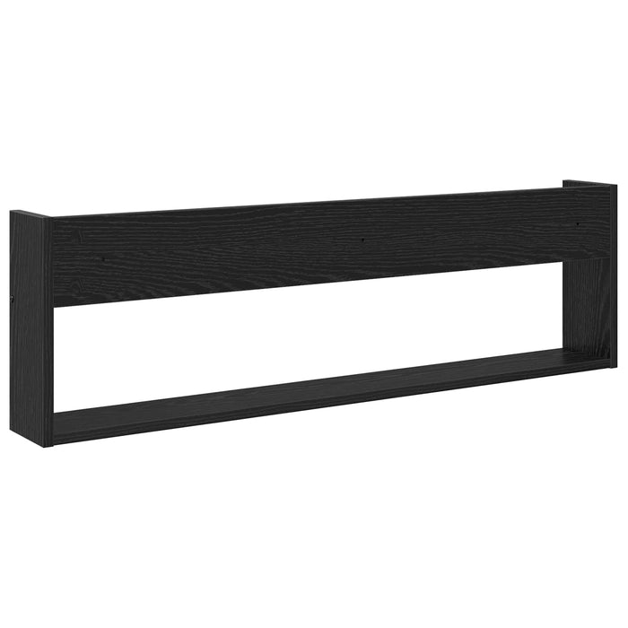 Raft pentru reviste cu raft 2 pcs Stejar Negru 100 x 12 x 30 cm - WALTI WALTI