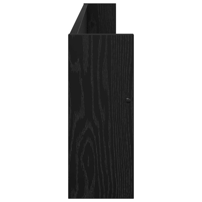 Raft pentru reviste cu raft 2 pcs Stejar Negru 100 x 12 x 30 cm - WALTI WALTI