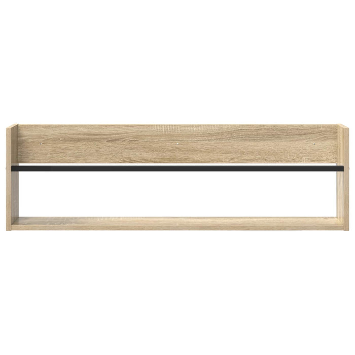 Raft pentru reviste 2 pcs Stejar Sonoma 100 x 12 x 30 cm - WALTI WALTI