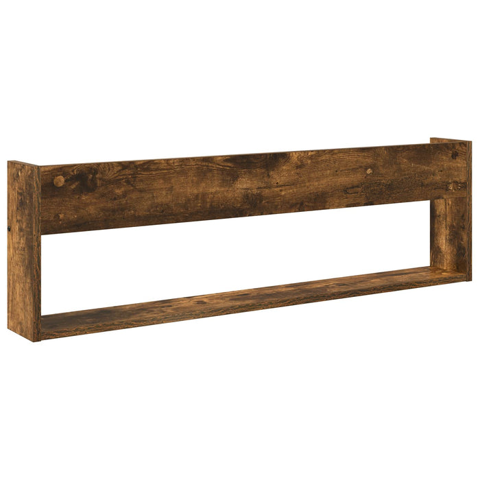 Raft pentru reviste cu raft Stejar fumuriu 100 x 12 x 30 cm - WALTI WALTI