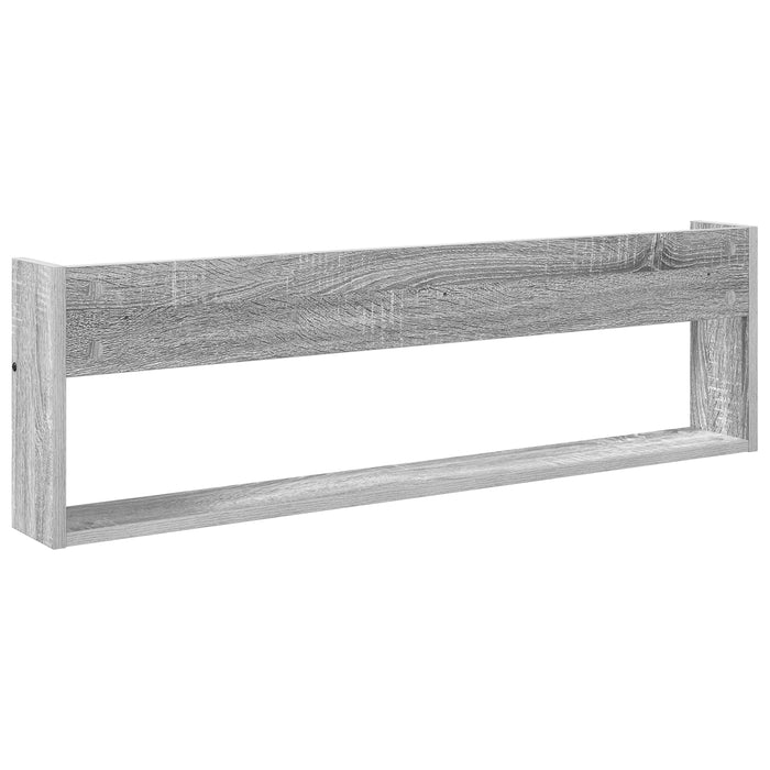Raft pentru reviste cu raft 2 pcs Gri Sonoma 100 x 12 x 30 cm - WALTI WALTI