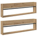 Raft pentru reviste 2 pcs Stejar Artizanal 100 x 12 x 30 cm - WALTI WALTI