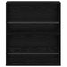 Raft pentru reviste Stejar Negru 60 x 12 x 70 cm Lemn compozit - WALTI WALTI