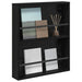 Raft pentru reviste Stejar Negru 60 x 12 x 70 cm Lemn compozit - WALTI WALTI