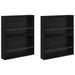 Raft pentru reviste cu raft 2 pcs Stejar Negru 60 x 12 x 70 cm - WALTI WALTI
