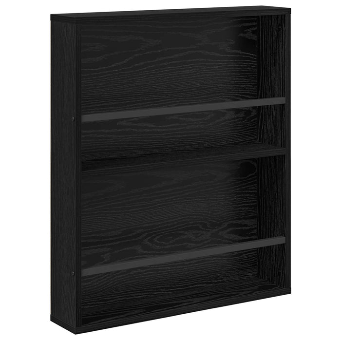 Raft pentru reviste cu raft 2 pcs Stejar Negru 60 x 12 x 70 cm - WALTI WALTI