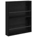 Raft pentru reviste cu raft 2 pcs Stejar Negru 60 x 12 x 70 cm - WALTI WALTI