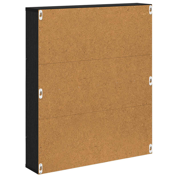 Raft pentru reviste cu raft 2 pcs Stejar Negru 60 x 12 x 70 cm - WALTI WALTI