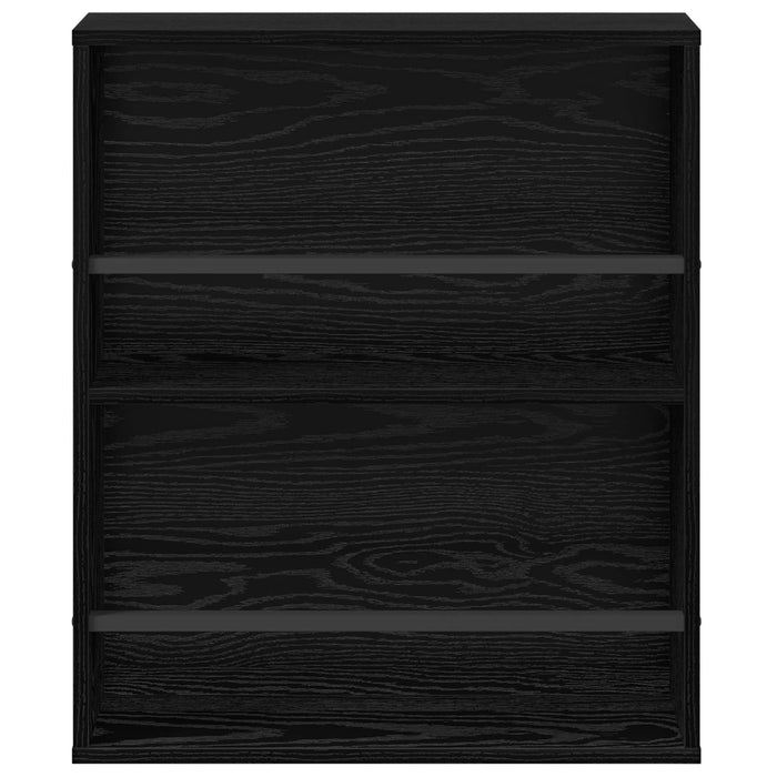 Raft pentru reviste cu raft 2 pcs Stejar Negru 60 x 12 x 70 cm - WALTI WALTI