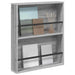 Raft pentru reviste Gri Sonoma 60 x 12 x 70 cm Lemn compozit - WALTI WALTI