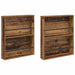 Raft pentru reviste cu raft 2 pcs Lemn vechi 60 x 12 x 70 cm - WALTI WALTI