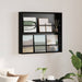 Raft pentru reviste Stejar Negru 80 x 12 x 70 cm Lemn compozit - WALTI WALTI