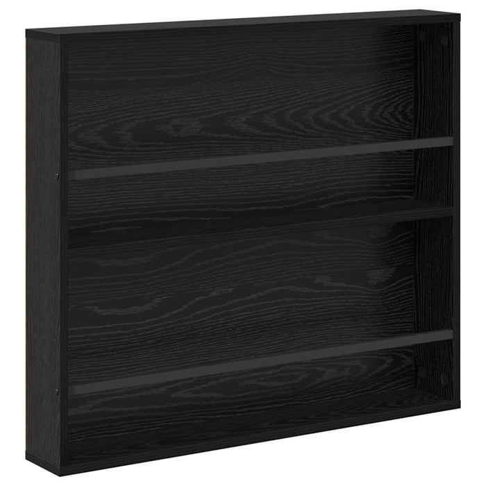 Raft pentru reviste cu raft 2 pcs Stejar Negru 80 x 12 x 70 cm - WALTI WALTI