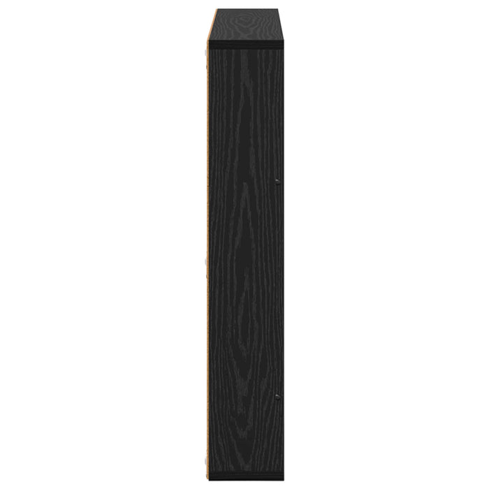 Raft pentru reviste cu raft 2 pcs Stejar Negru 80 x 12 x 70 cm - WALTI WALTI