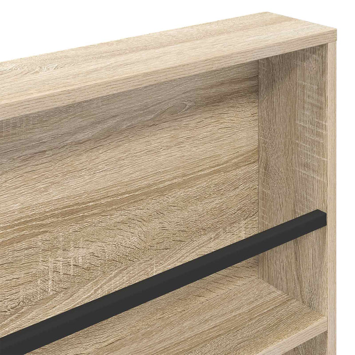 Raft pentru reviste Stejar Sonoma 80 x 12 x 70 cm Lemn compozit - WALTI WALTI