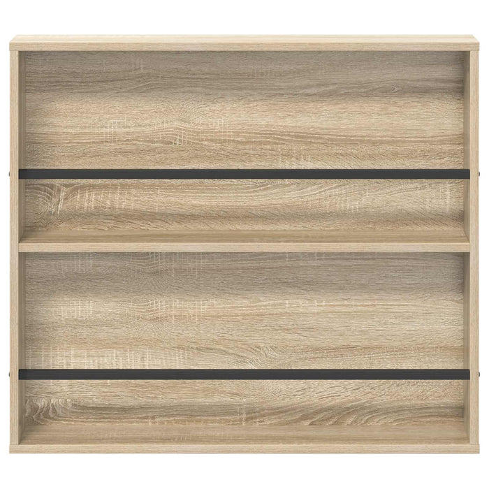 Raft pentru reviste cu raft 2 pcs Stejar Sonoma 80 x 12 x 70 cm - WALTI WALTI